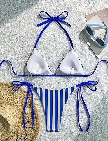 siroko: - Dizajn: klasičan trouglasti grudnjak i bikini gaćice sa vezivanjem — 2