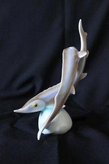 Figure: STARA KERAMIČKA FIGURA RIBE, HOLLОHАZA MAĐARSKA, RETKO | Keramička — 5