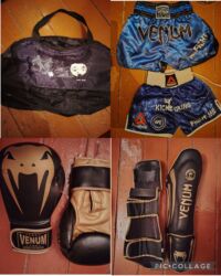 İnformatika: Döyüş idmanları üçün komplekt: 2 dest var - Venum boks əlcəkləri –