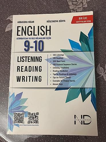 Məhsul: “English 9–10: Listening • Reading • Writing” hazırlıq vəsaiti