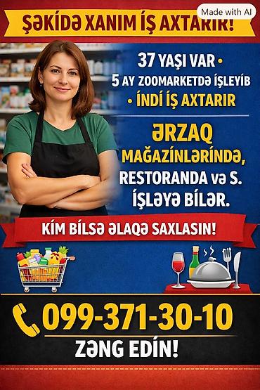 afsiant işi: Qabyuyan, 37 yaş, 1 ildən az təcrübə — 1