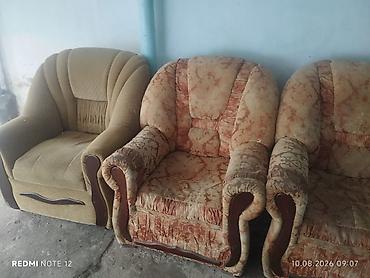 iwlenmiw divan kreslo: Klassik üslubda yumşaq mebel dəsti - Tərkib: 4 nəfərlik divan + 4 — 2