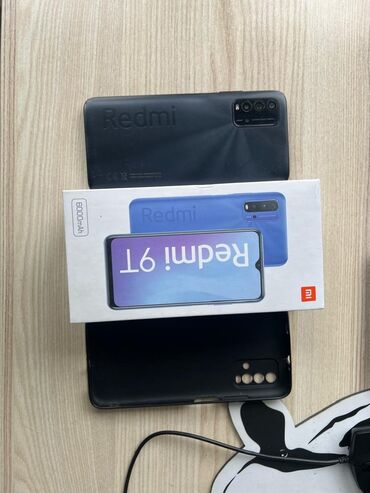 тела: Xiaomi, Redmi 9T, Б/у, 128 ГБ, цвет - Черный, 2 SIM