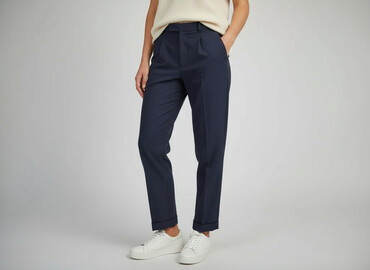 buty z wstazkami: Material trousers for women, size L