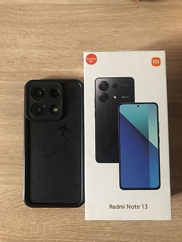 xiaomi lite 12: Redmi Note 13, 128 GB, rəng - Qara, Barmaq izi — 4