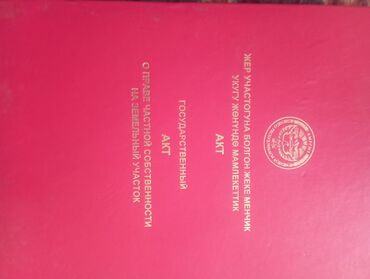 жер уй ижарага бишкек: 10 соток, Айыл чарба үчүн, Кызыл китеп