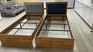 Односпальные кровати: Кровати размер200×90см каркас железный, круговой ПВХ. Матрац — 13
