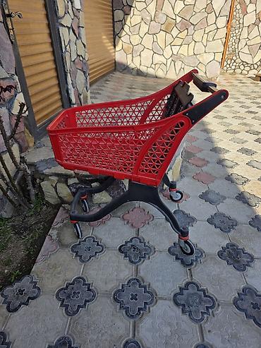 Оборудование для магазинов: Qırmızı plastik alış-veriş arabası 0555617672 hovsan - Material — 1