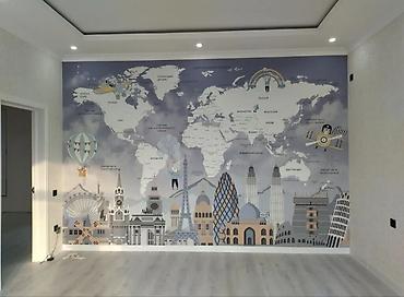 Покраска: Обои чаптайм краска потолок и стены обойдун турун чаптайм таза Жана — 8