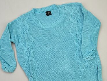 błękitna eleganckie bluzki: Sweter, Reserved, M, stan - Dobry