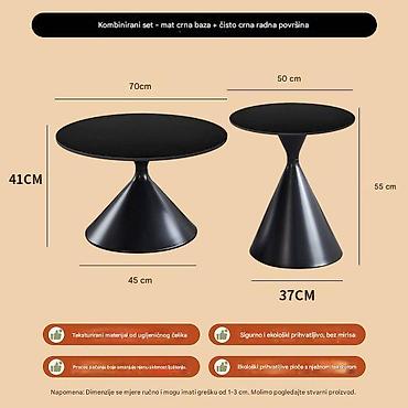 Stolovi: Kombinirani set klub-stolova – moderni stožasti dizajn Opis: - — 6