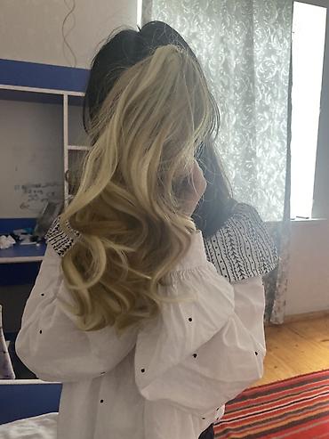 sac bantları: Süni saç quyruğu – klipslə bərkidilən model - Tip: Saç əlavəsi/quyruq — 2
