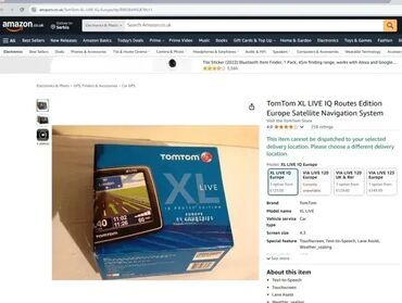 GPS za auto: Navigacija TomTom XL LIVE; TomTom XL Live navigacioni uređaj sa — 4