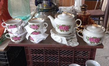 çay dəstləri: Çay dəsti, rəng - Ağ, Farfor, Decoria, 6 nəfərlik, Azərbaycan