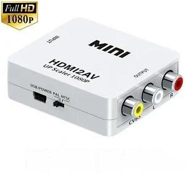 Kablovi i adapteri za kamere: HDMI na AV (RCA) konverter – MINI HDMI2AV upscaler 1080p Opis: - — 21
