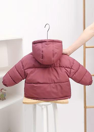 qız ucun paltar: Uşaq üçün qış puffer gödəkçə - Model: Smile Fashion kapüşonlu puffer — 7