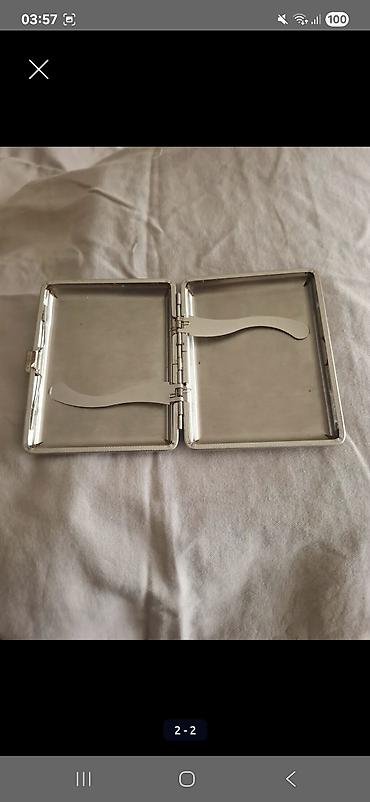 malbro siqaret: Metal siqaret etui - Material: möhkəm metal karkas, qapaq hissəsi — 2