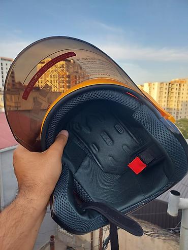 Moto geyim: Moped/Velosiped üçün keyfiyyətli kask satıram YENİDİR, qulaq baş — 7