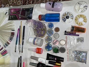 homm məhsulları: Manikür və gel lak üçün tam peşəkar dəst. Şəkikdəkilərin hər biri — 6