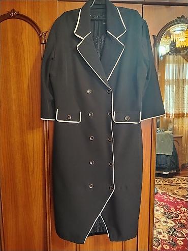 qəd: Qadınlar üçün 2 parçalı şık dəst 1) Qara blazer-stil paltar - — 1