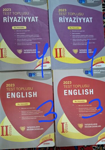 yeni test toplusu riyaziyyat 2019: Topluları 2023 yenidir.İçində qaydalara aid bəzi qeydlər var təmizdir