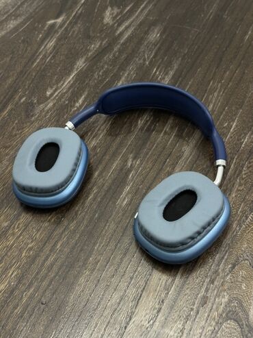 рация ош: Беспроводные наушники, синие, полноразмерные Качество вполне себе