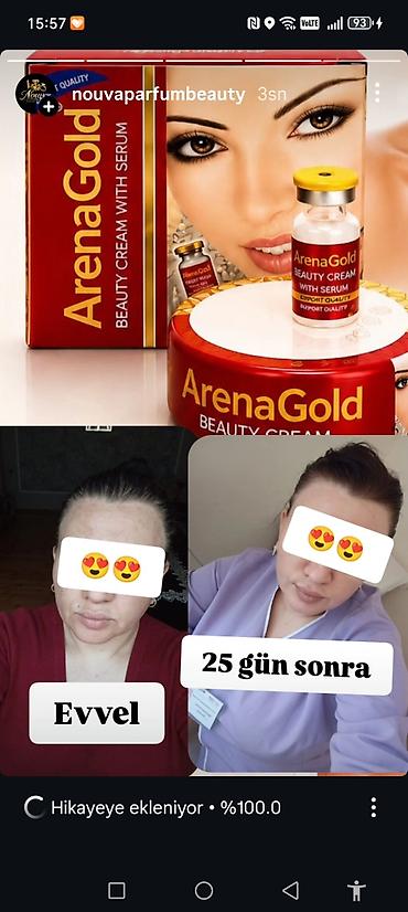 ArenaGold Beauty Cream with Serum Güclü formullu, 100% orijinal