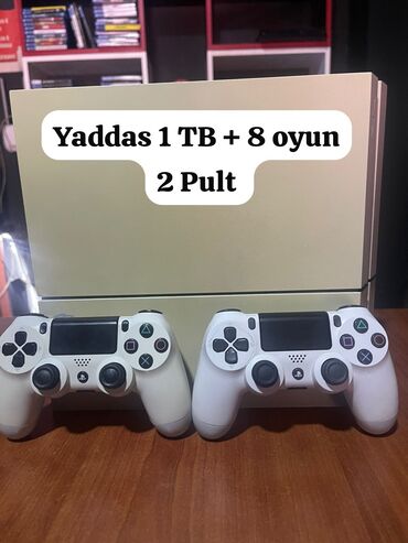 playstation 5 ikinci el: Ps 4 Fat ıkıncı Rıvızıya ag reng Nadır Tapıntı ustunde oyunlar ve 2