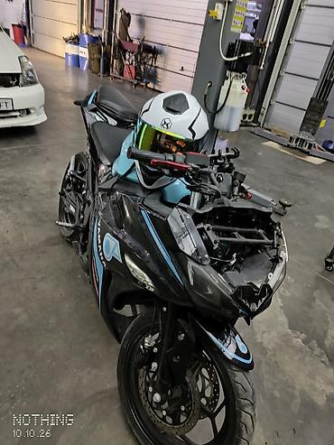 Мотоциклы: Спортбайк Kawasaki, 200 куб. см, Электро, Взрослый, Б/у — 2