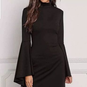 Haljine: 2XL, bоја - Crna, Koktel, klub, Dugih rukava na lalafo.rs — 5 Haljine: 2XL, bоја - Crna, Koktel, klub, Dugih rukava — 5