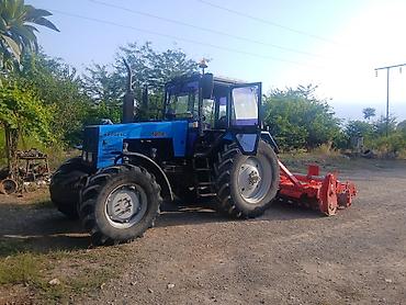 запчасти на прицепы: Belarus 1221 traktor + arxa asqılı torpaq frezesi/torpaq yumşaldıcı — 1