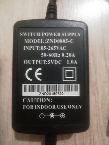сетевой шнур: Блок питания для медиаконвертера (оптика <-> ethernet). 5В — 2