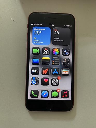 apl: IPhone SE 2022, 64 GB, Qırmızı, Barmaq izi — 2