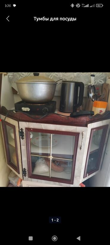 мебель для посуды: Тумба Для кухни, Без зеркала, Б/у