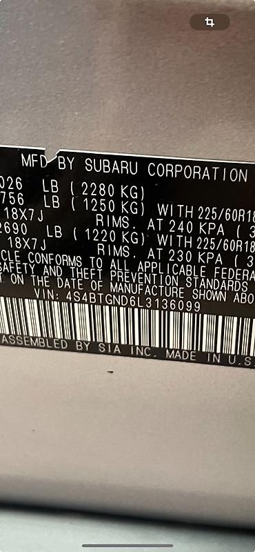 ej 20: Subaru Outback: 2020 г., 2.4 л, Автомат, Бензин, Универсал — 7