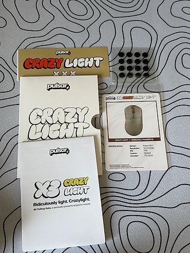 air up: Pulsar Crazylight X3 Mini Полностью новая мышка с глайдами corepad — 9