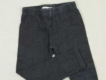 czarne rozszerzane spodnie: Leggings for kids, SinSay, 3-4 years, 98/104, condition - Good
