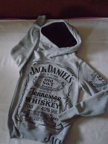 under armour duks: Original Jack Daniels deblji duks sa kapuljačom i otvorom za palčeve