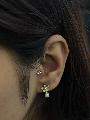 Пирсинг: Прокол ушей профессиональным мастером. — Только стерильные инструменты — 8