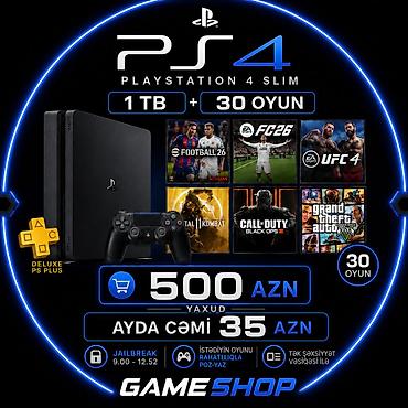 sony dvd: PlayStation 4 Slim oyun konsolu – 1 TB yaddaş + 30 oyun — 1