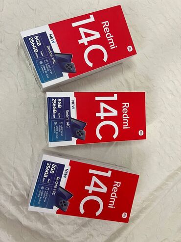 материнские платы ddr4: Redmi, Redmi 14C, Жаңы, 256 ГБ, түсү - Кара, 2 SIM