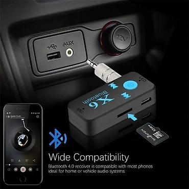 Avtoelektronika: BT - X6 Wireless, Bluetooth AUX adapteri telefonunuzu və ya AUX — 3