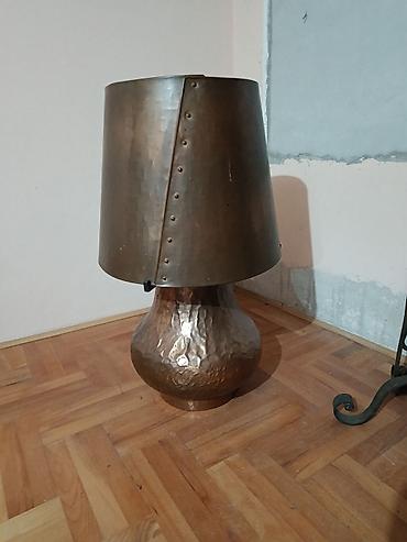 vaza vintage: Velika ručno kovana sto/lampa od bakra - Materijal: masivni bakar — 5