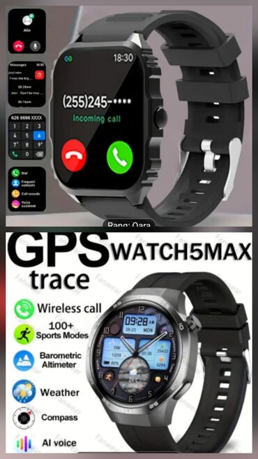 игровой ноутбук баку: Smart saat, Sensor ekran, rəng - Qara
