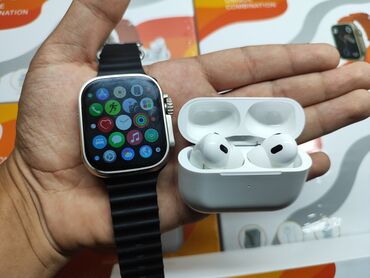 наушники студийные: Airpods pro 2 🍎+apple watch 8 ultra ♥️ В наборе : чехол, airpods pro at lalafo.kg наушники студийные: Airpods pro 2 🍎+apple watch 8 ultra ♥️ В наборе : чехол, airpods pro
