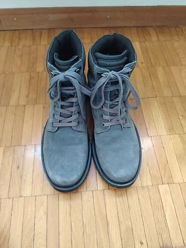 Muške kožne čizme Calvin Klein Jeans – model “Lug Mid Lace Up” Ug 29cm
