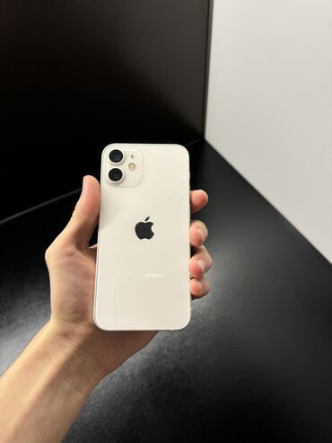 цена айфонов в бишкеке: IPhone 12 mini, Колдонулган, 64 ГБ, Ак, Каптама, 100 %