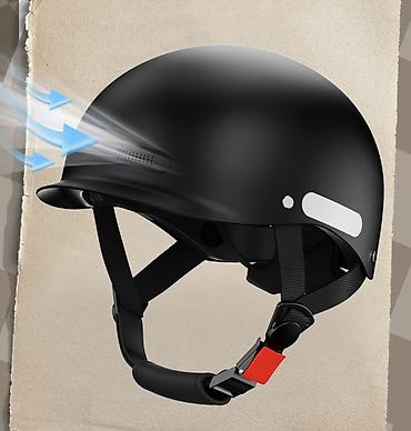 Шлемы: Городской мотоциклный, велосипедный/электросамокатный шлем с визором — 2