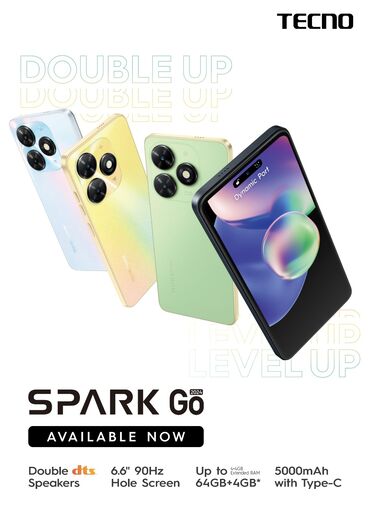 ремонт iphone бишкек: Tecno Spark Go 2024, Б/у, 64 ГБ, цвет - Черный, 2 SIM