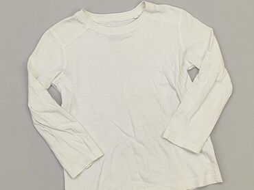 biała bluzka w kropki: Bluzka, 4-5 lat, 104-110 cm, stan - Dobry